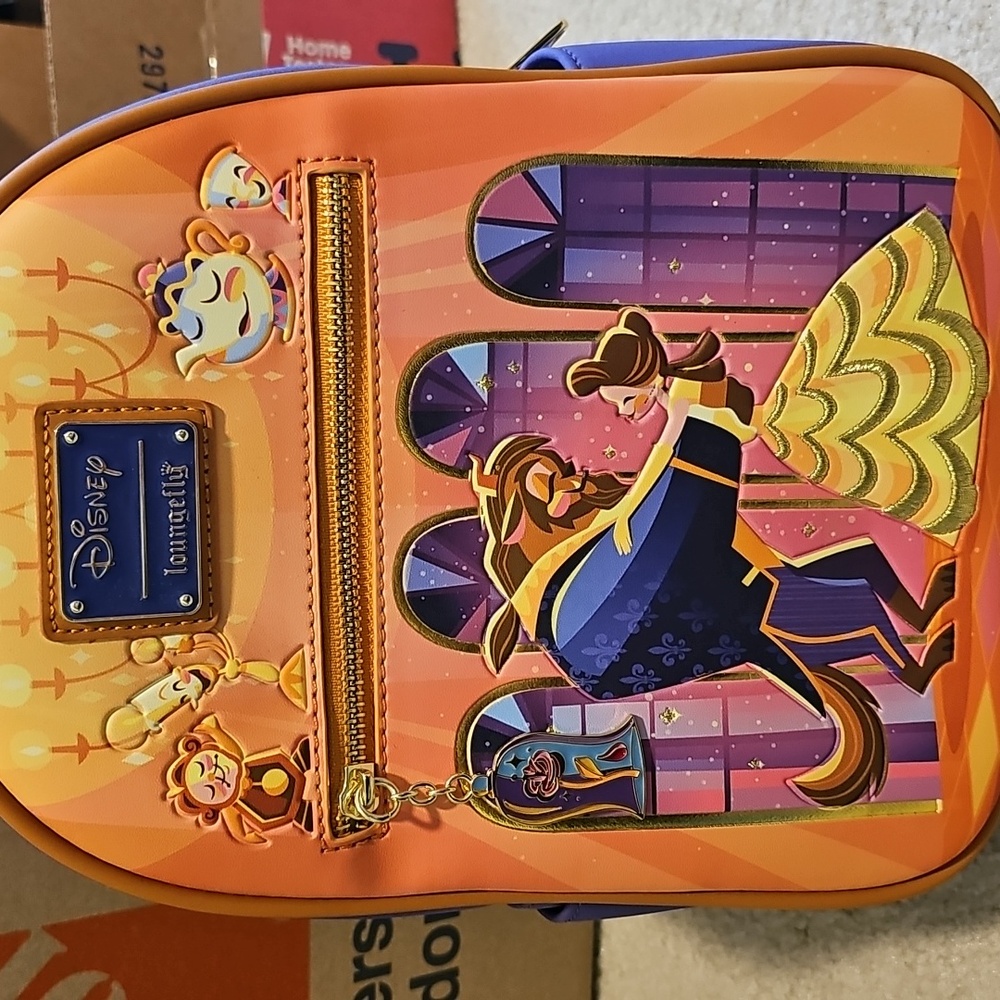 Disney Loungefly Beauty and the Beast Mini Backpack